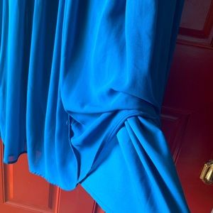 Elegant Blue Midi Dress